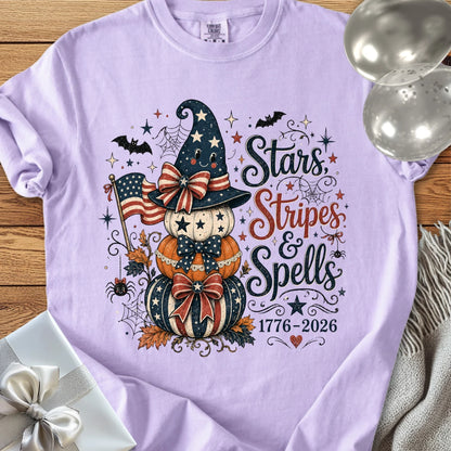 Stars, Stripes & Spells - Premium Halloween America 250 T-Shirt