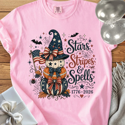 Stars, Stripes & Spells - Premium Halloween America 250 T-Shirt