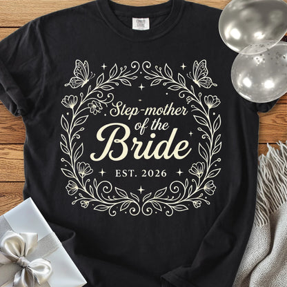 Step-Mother of the Bride, Est 2026 - Premium Wedding T-Shirt