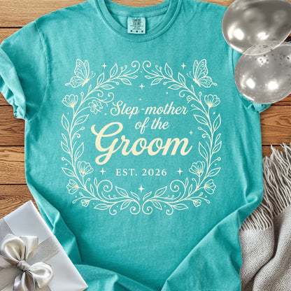 Step-Mother of the Groom, Est 2026 - Premium Wedding T-Shirt