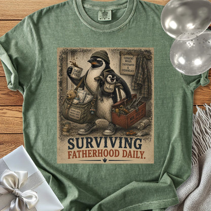 Surviving Fatherhood Daily - Premium Parenting T-Shirt