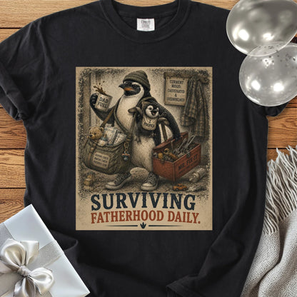 Surviving Fatherhood Daily - Premium Parenting T-Shirt