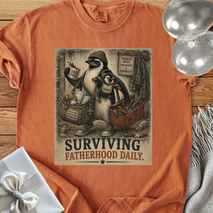 Surviving Fatherhood Daily - Premium Parenting T-Shirt