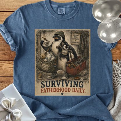 Surviving Fatherhood Daily - Premium Parenting T-Shirt
