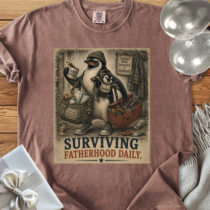 Surviving Fatherhood Daily - Premium Parenting T-Shirt