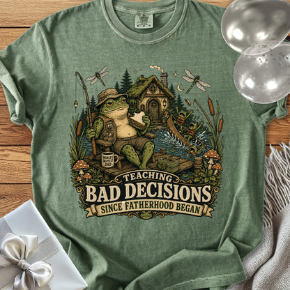 Teaching Bad Decisions Since Fatherhood Began - Premium T-Shirt