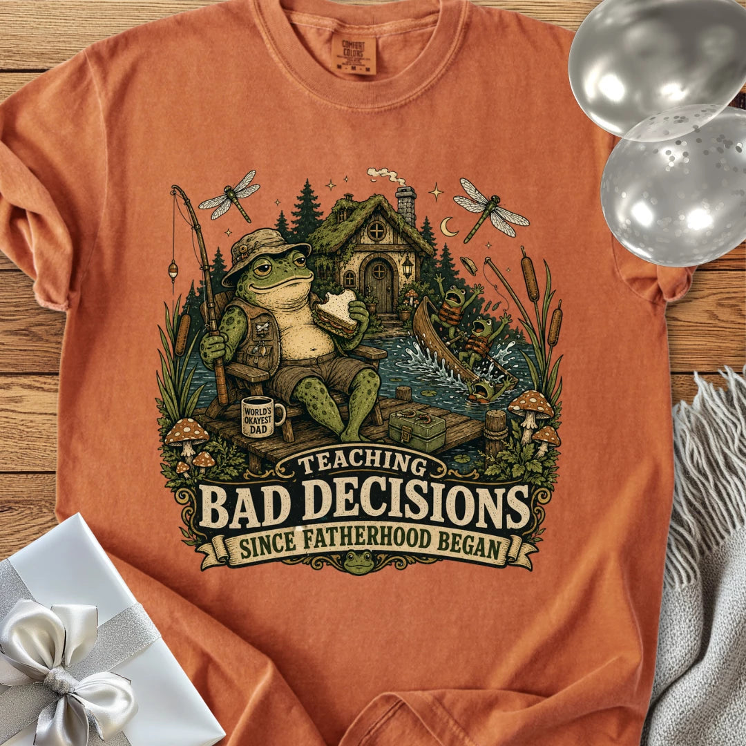 Teaching Bad Decisions Since Fatherhood Began - Premium T-Shirt