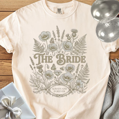The Bride - Premium Wildflower Wedding T-Shirt