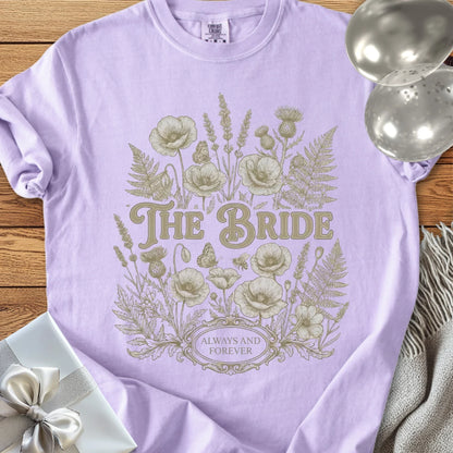 The Bride - Premium Wildflower Wedding T-Shirt