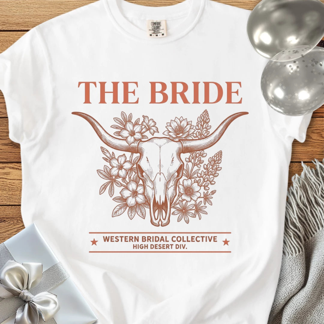 The Bride - Premium Western Style Wedding T-Shirt
