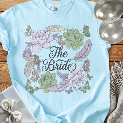 The Bride - Premium Floral Wedding T-Shirt