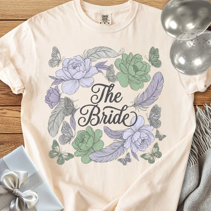 The Bride - Premium Floral Wedding T-Shirt