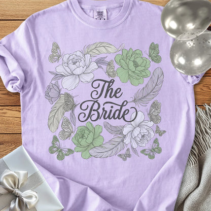 The Bride - Premium Floral Wedding T-Shirt