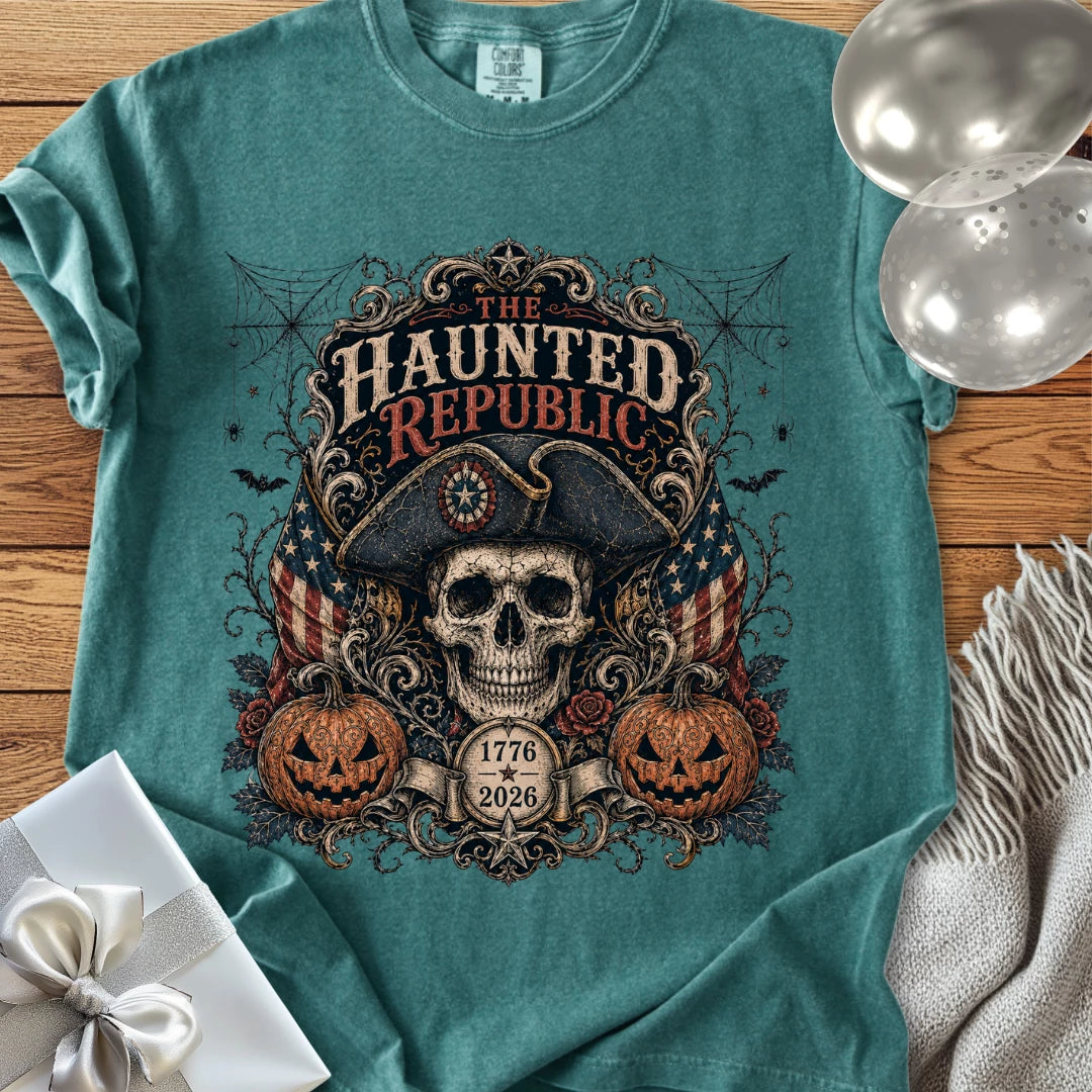 Haunted Republic - Premium America 250 Halloween T-Shirt