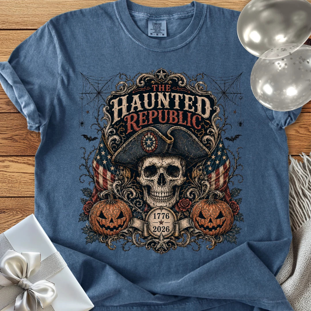 Haunted Republic - Premium America 250 Halloween T-Shirt