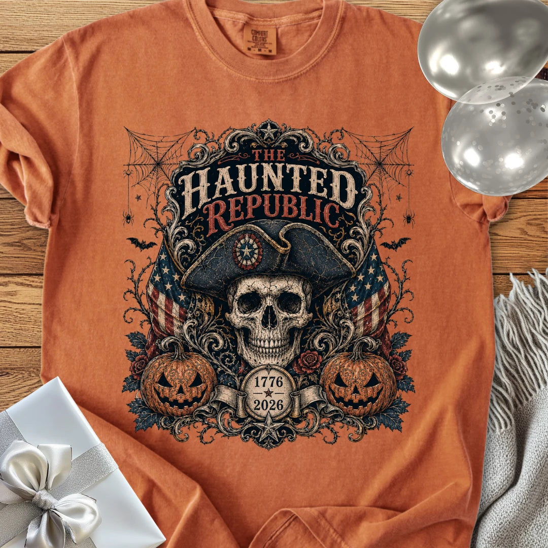 Haunted Republic - Premium America 250 Halloween T-Shirt