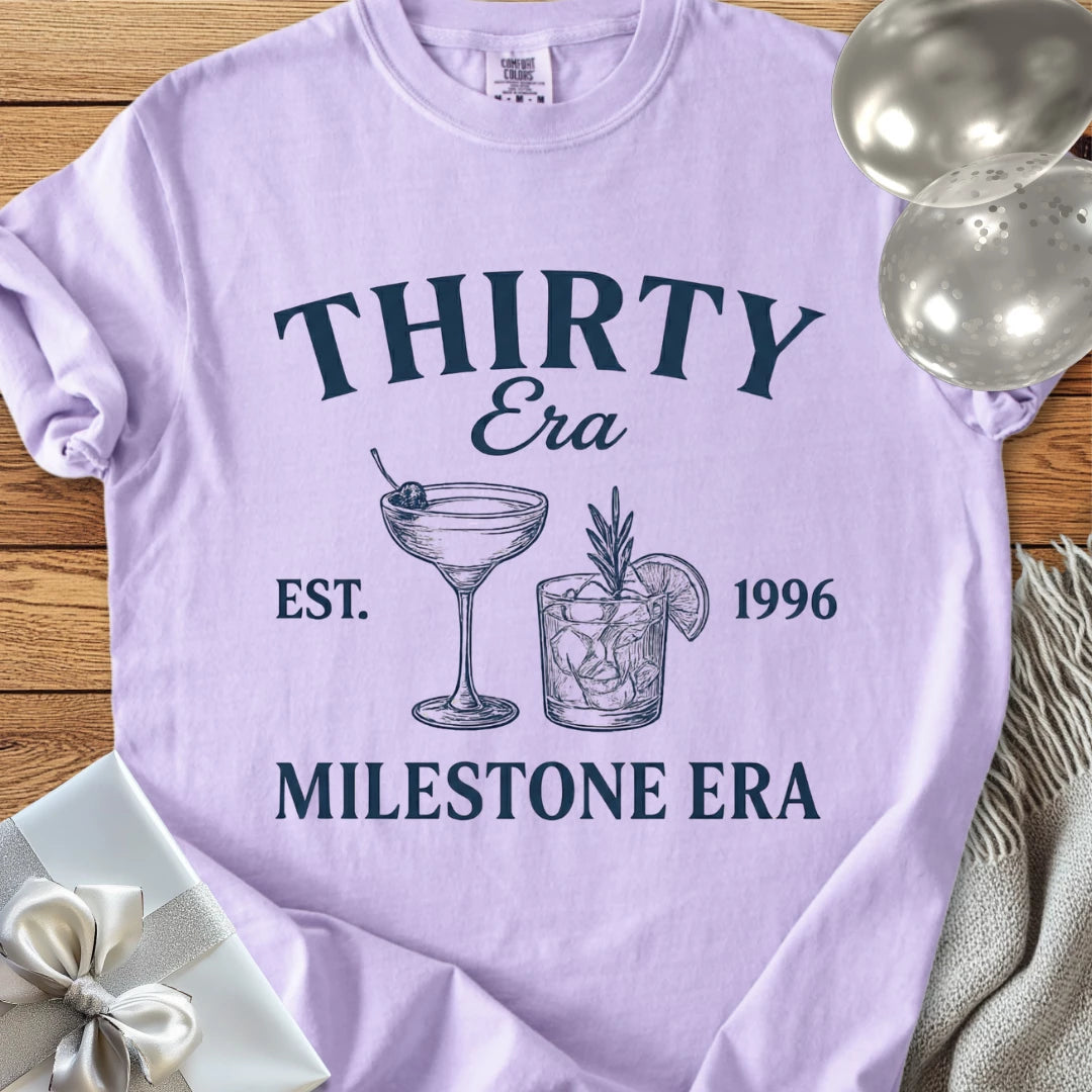 Thirty Era, Est. 1996, Milestone Era - Premium 30th Birthday T-Shirt