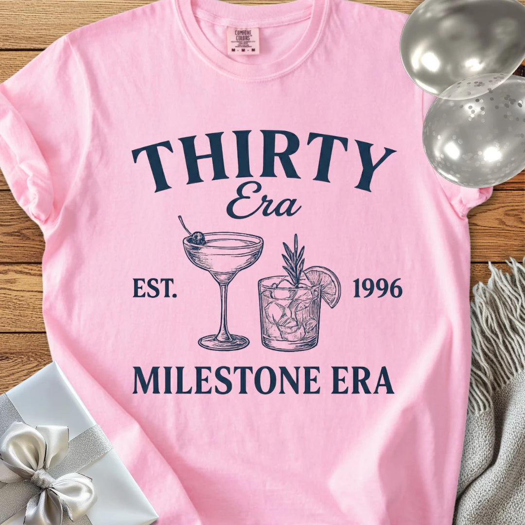 Thirty Era, Est. 1996, Milestone Era - Premium 30th Birthday T-Shirt