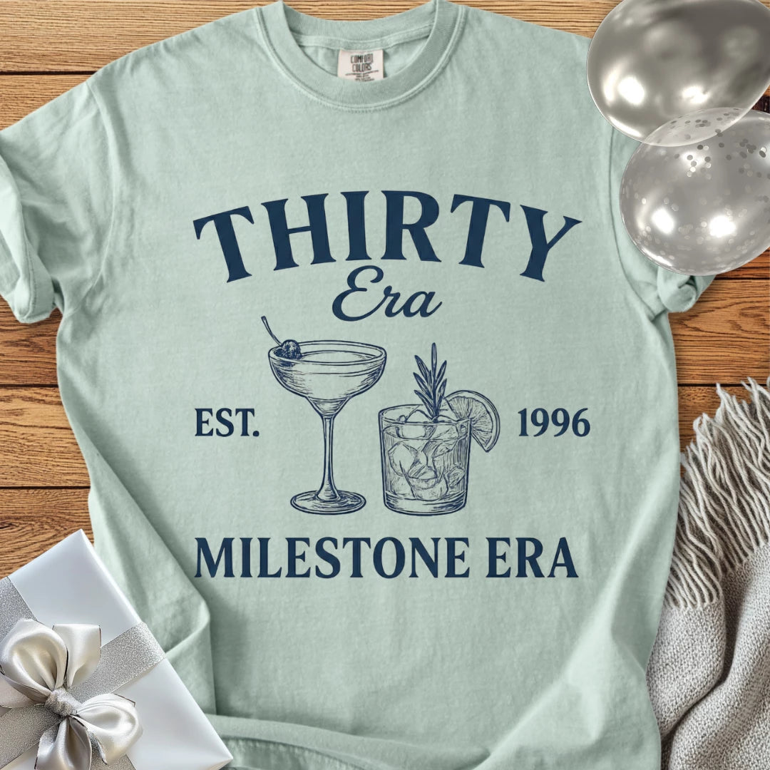 Thirty Era, Est. 1996, Milestone Era - Premium 30th Birthday T-Shirt