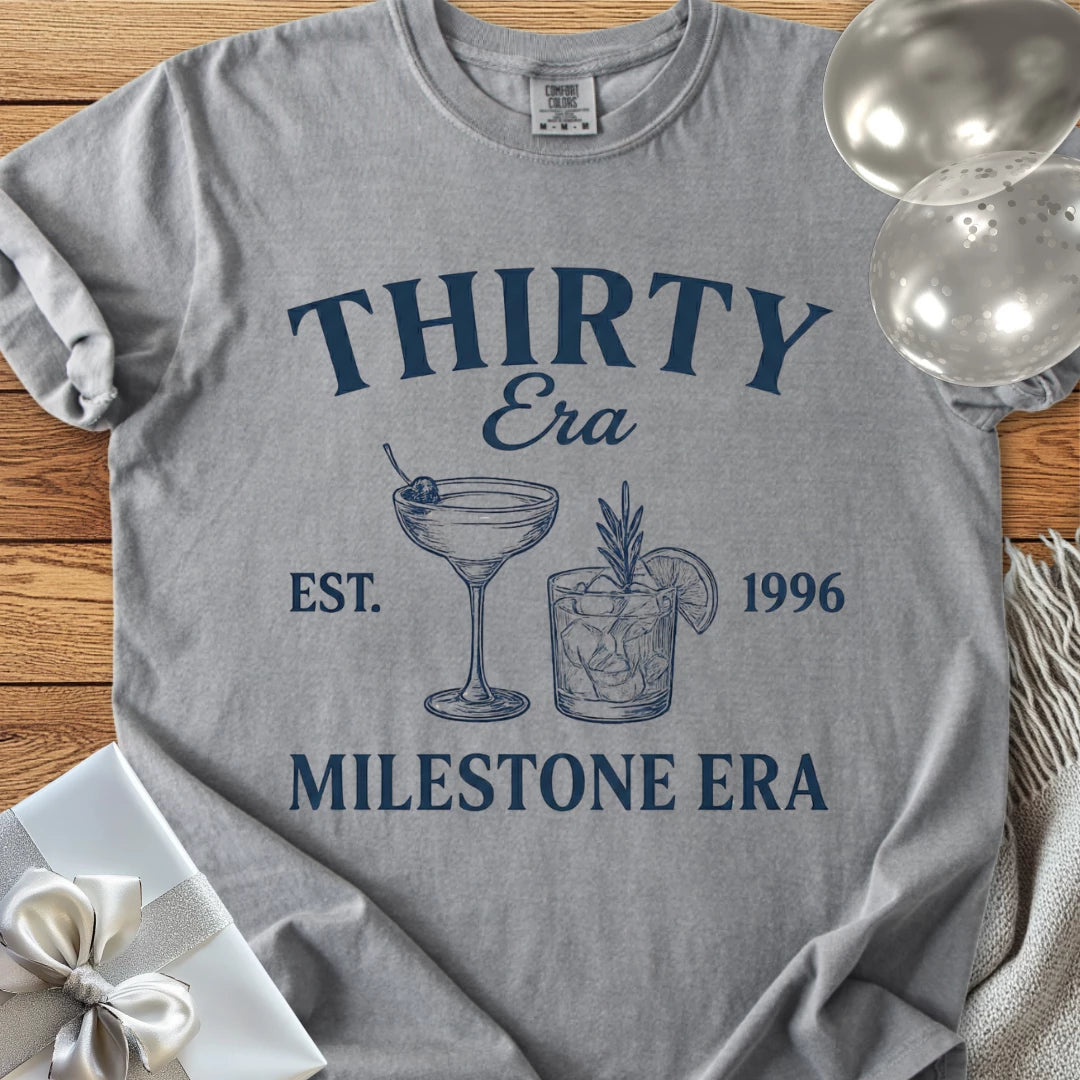 Thirty Era, Est. 1996, Milestone Era - Premium 30th Birthday T-Shirt