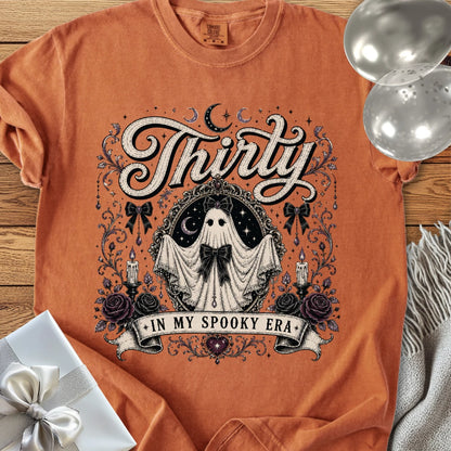 Thirty In My Spooky Era - Premium Halloween 30th Birthday T-Shirt