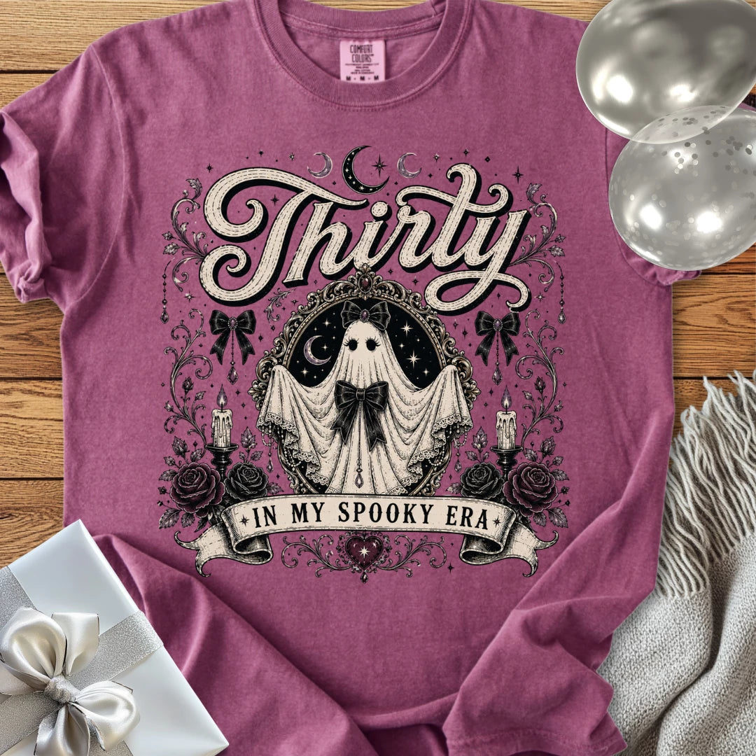 Thirty In My Spooky Era - Premium Halloween 30th Birthday T-Shirt