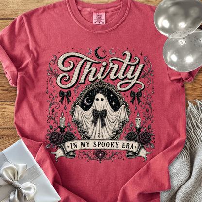 Thirty In My Spooky Era - Premium Halloween 30th Birthday T-Shirt