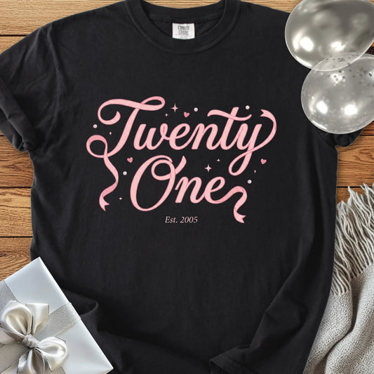 Twenty One, Est. 2005 - Premium 21st Birthday T-Shirt