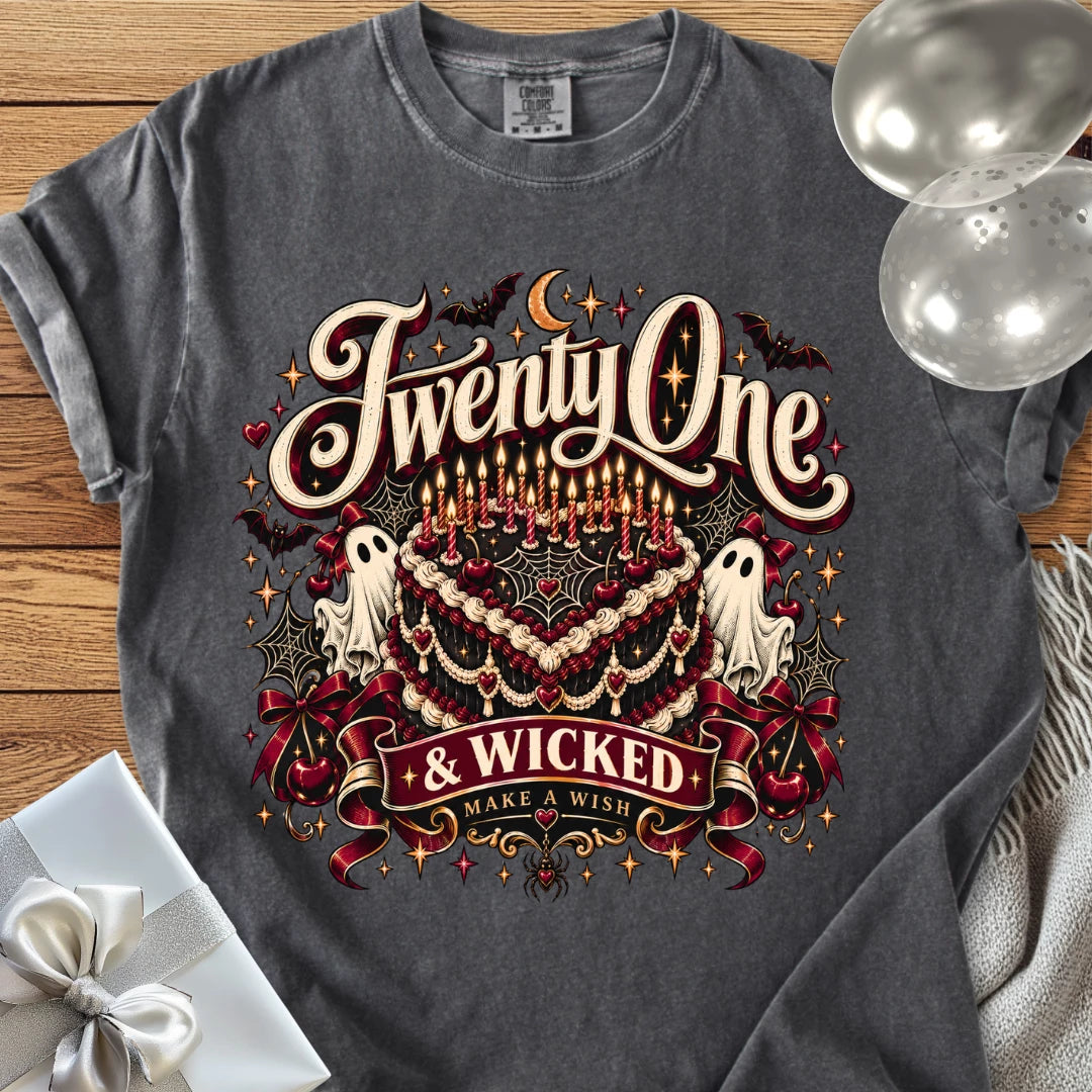 Twenty One & Wicked - Premium Halloween T-Shirt