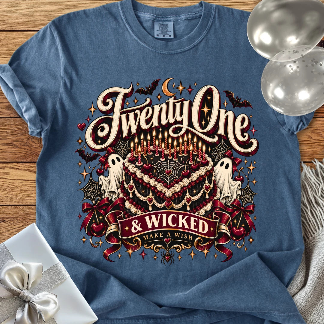 Twenty One & Wicked - Premium Halloween T-Shirt