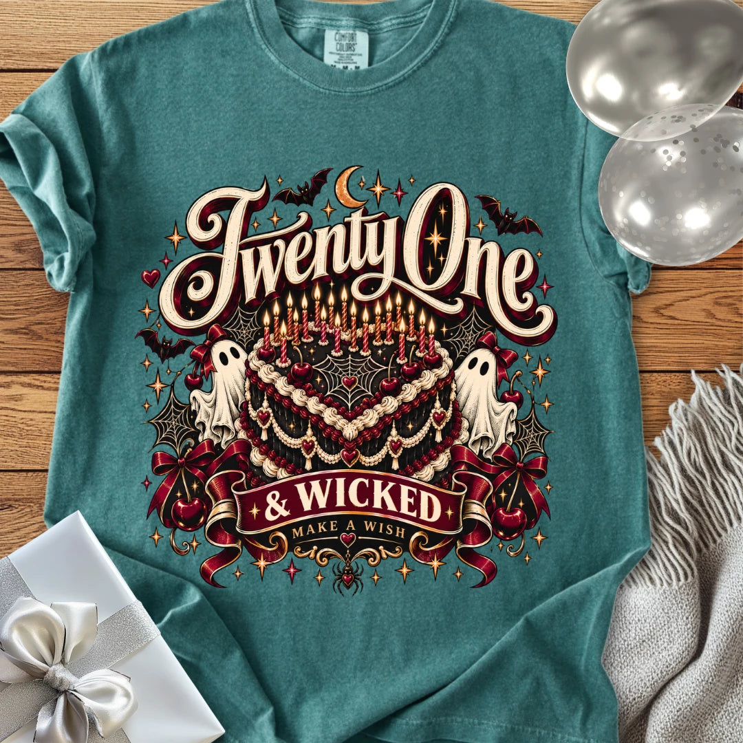 Twenty One & Wicked - Premium Halloween T-Shirt