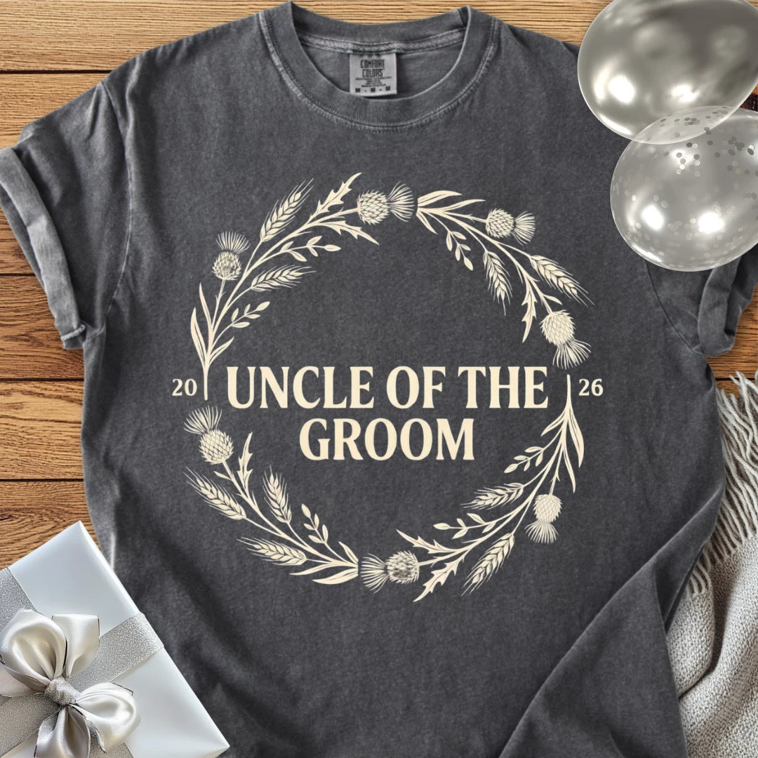Uncle of the Groom 2026 - Premium Wedding T-Shirt