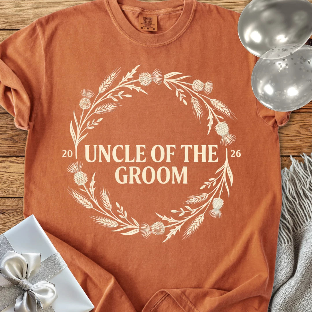 Uncle of the Groom 2026 - Premium Wedding T-Shirt