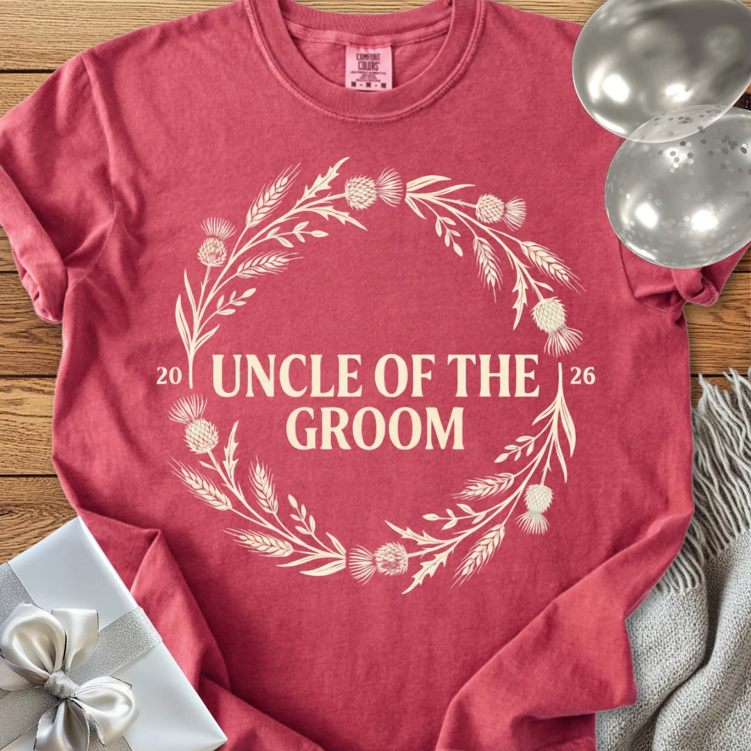 Uncle of the Groom 2026 - Premium Wedding T-Shirt