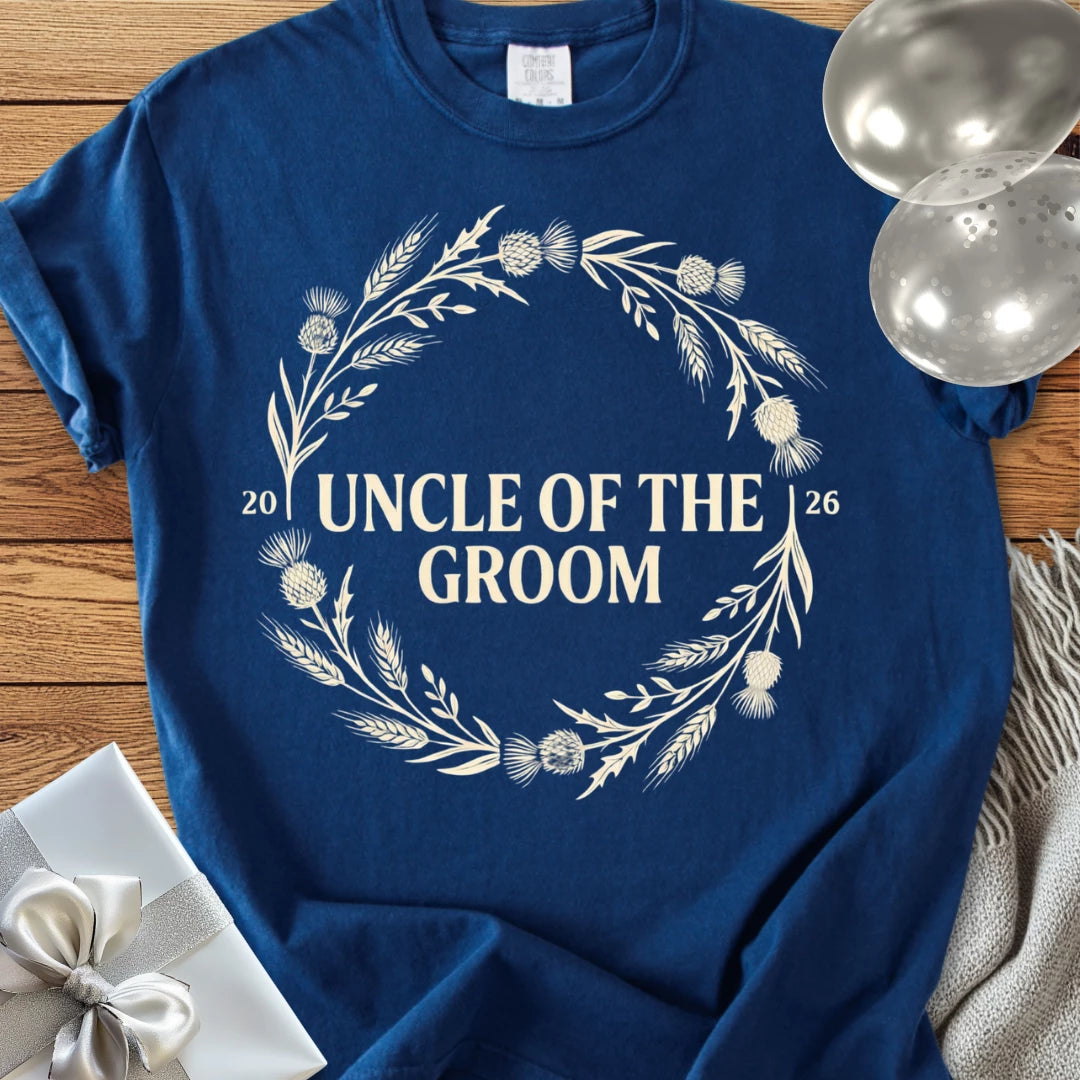 Uncle of the Groom 2026 - Premium Wedding T-Shirt