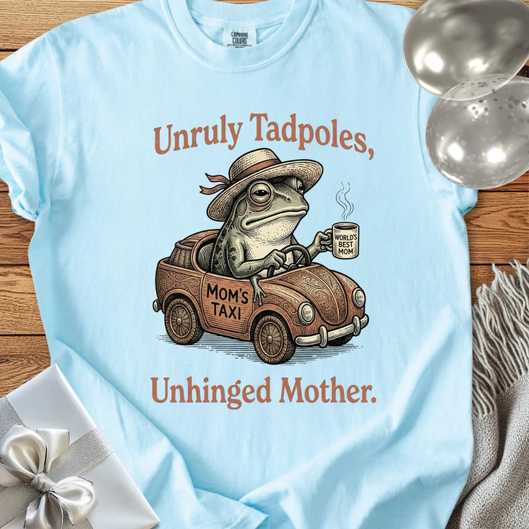 Unruly Tadpoles, Unhinged Mother -  Premium Parenting T-Shirt