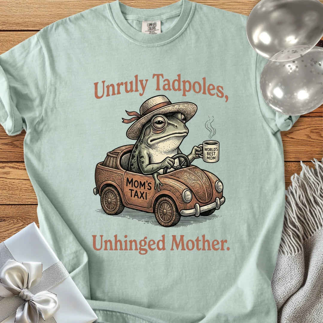 Unruly Tadpoles, Unhinged Mother -  Premium Parenting T-Shirt