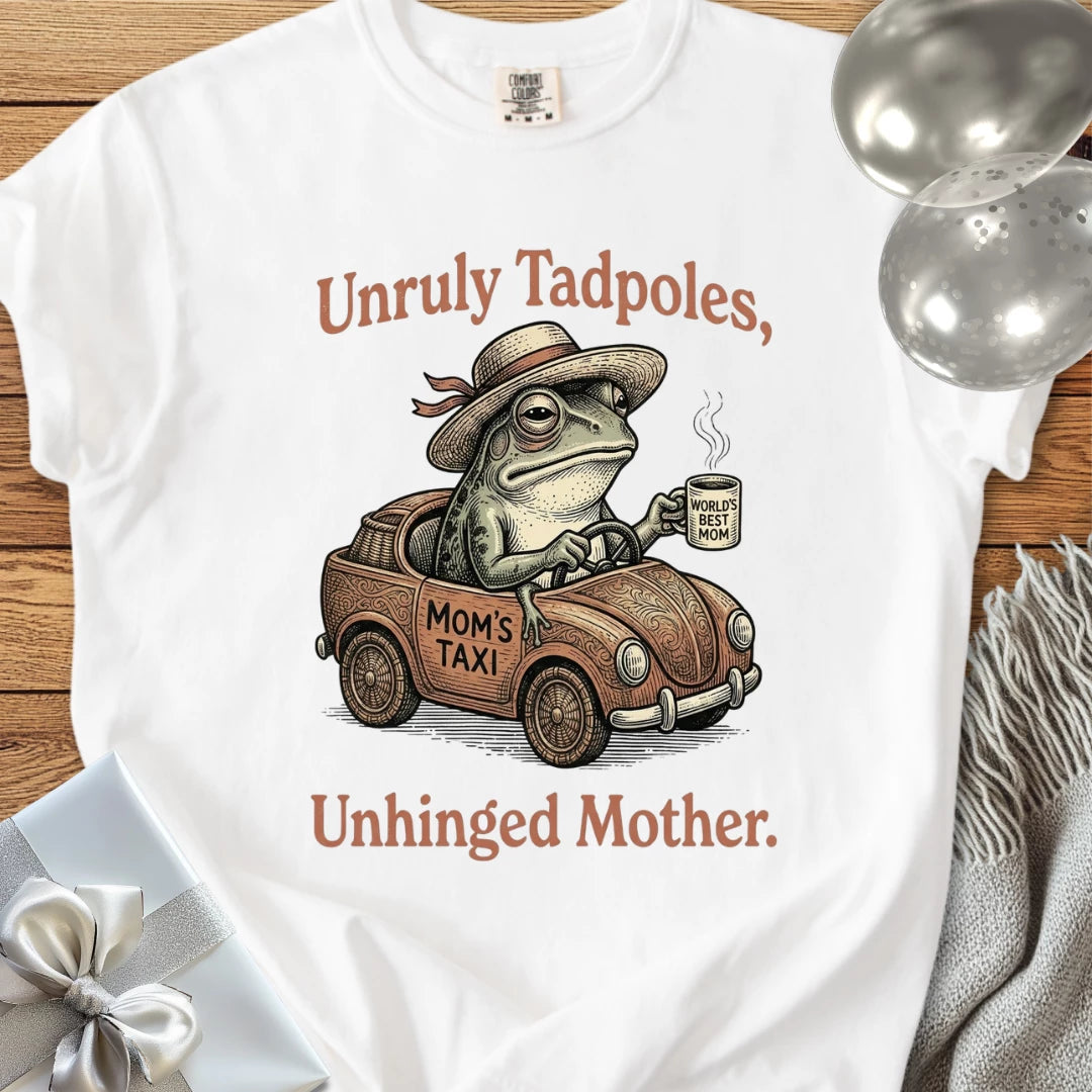 Unruly Tadpoles, Unhinged Mother -  Premium Parenting T-Shirt