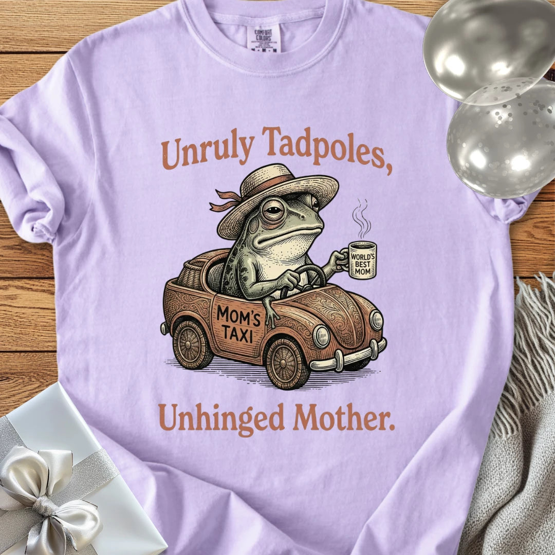 Unruly Tadpoles, Unhinged Mother -  Premium Parenting T-Shirt