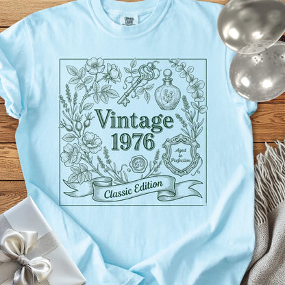Vintage 1976, Aged to Pefection - Premium 50th Birthday T-Shirt