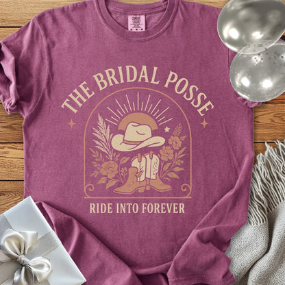 The Bridal Posse, Ride into Forever - Western Bridal Party T-Shirt