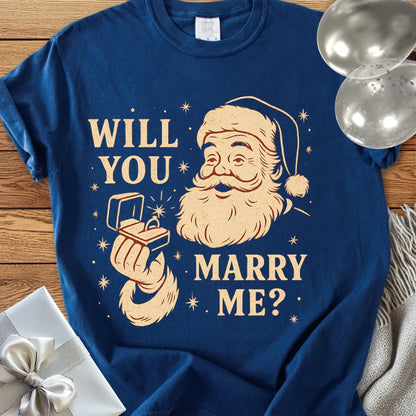 Will You Marry Me? - Premium Christmas Proposal T-Shirt