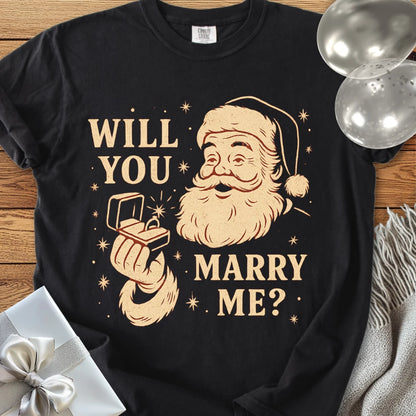 Will You Marry Me? - Premium Christmas Proposal T-Shirt