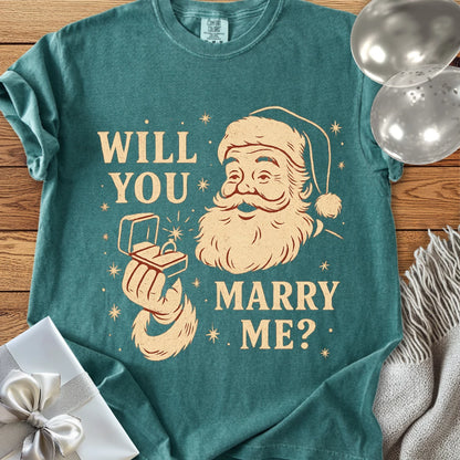 Will You Marry Me? - Premium Christmas Proposal T-Shirt