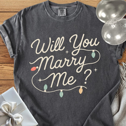Will You Marry Me? - Premium Christmas Proposal T-Shirt