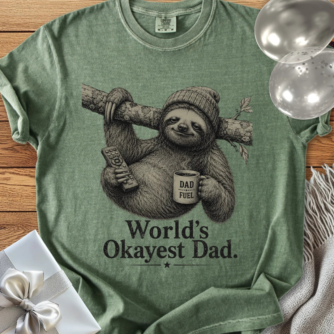 World’s Okayest Dad - Premium Parenting T-Shirt