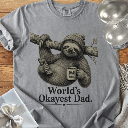 World’s Okayest Dad - Premium Parenting T-Shirt