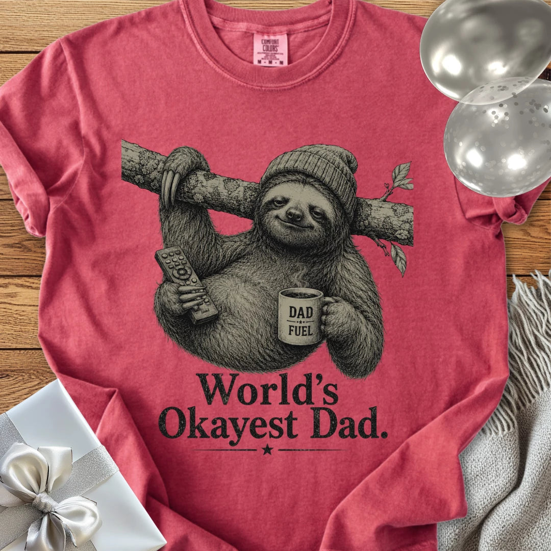 World’s Okayest Dad - Premium Parenting T-Shirt