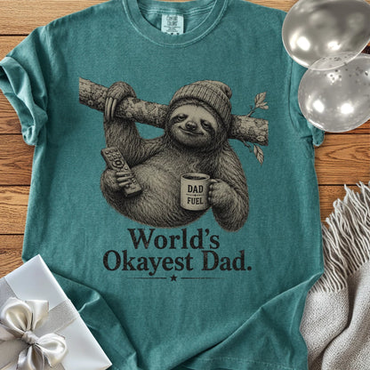 World’s Okayest Dad - Premium Parenting T-Shirt