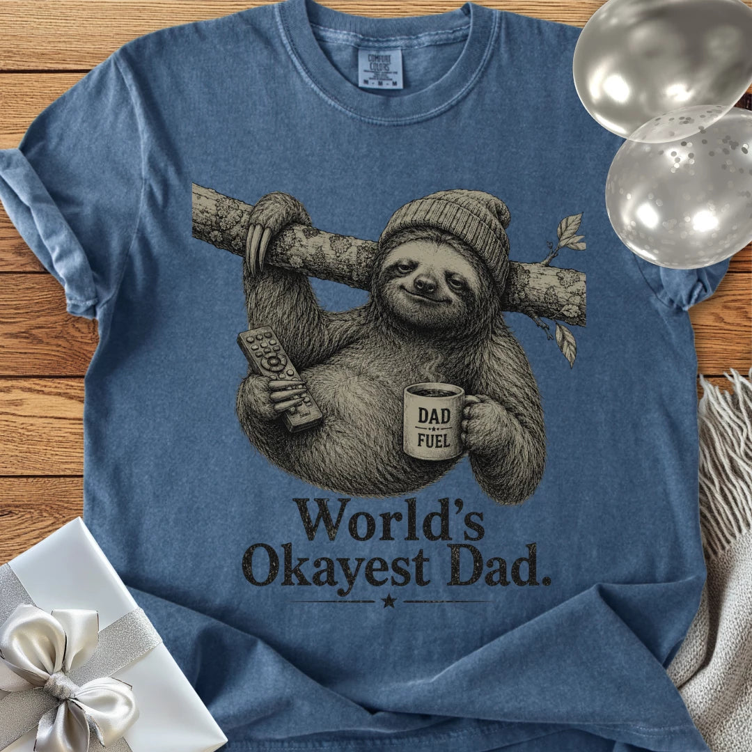 World’s Okayest Dad - Premium Parenting T-Shirt
